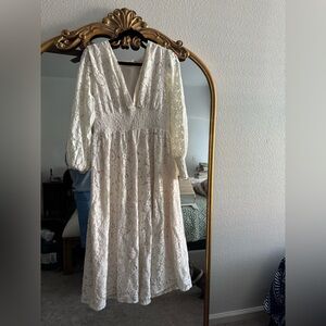Baltic Born White Lace Dress